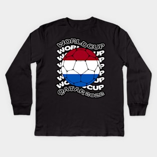 Netherlands World Cup Kids Long Sleeve T-Shirt